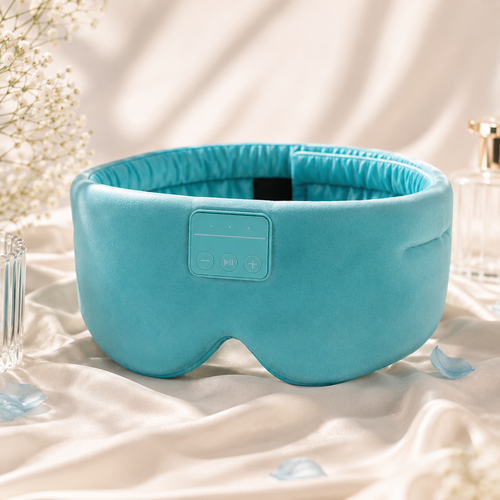 Sleeping Headphones Eye Mask Cyan - Vanzeti™
