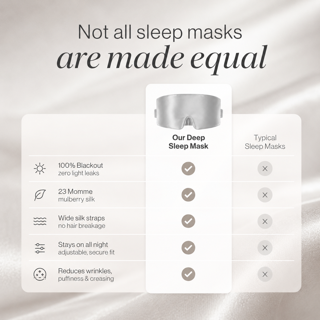 Serene Sleep Mask Black