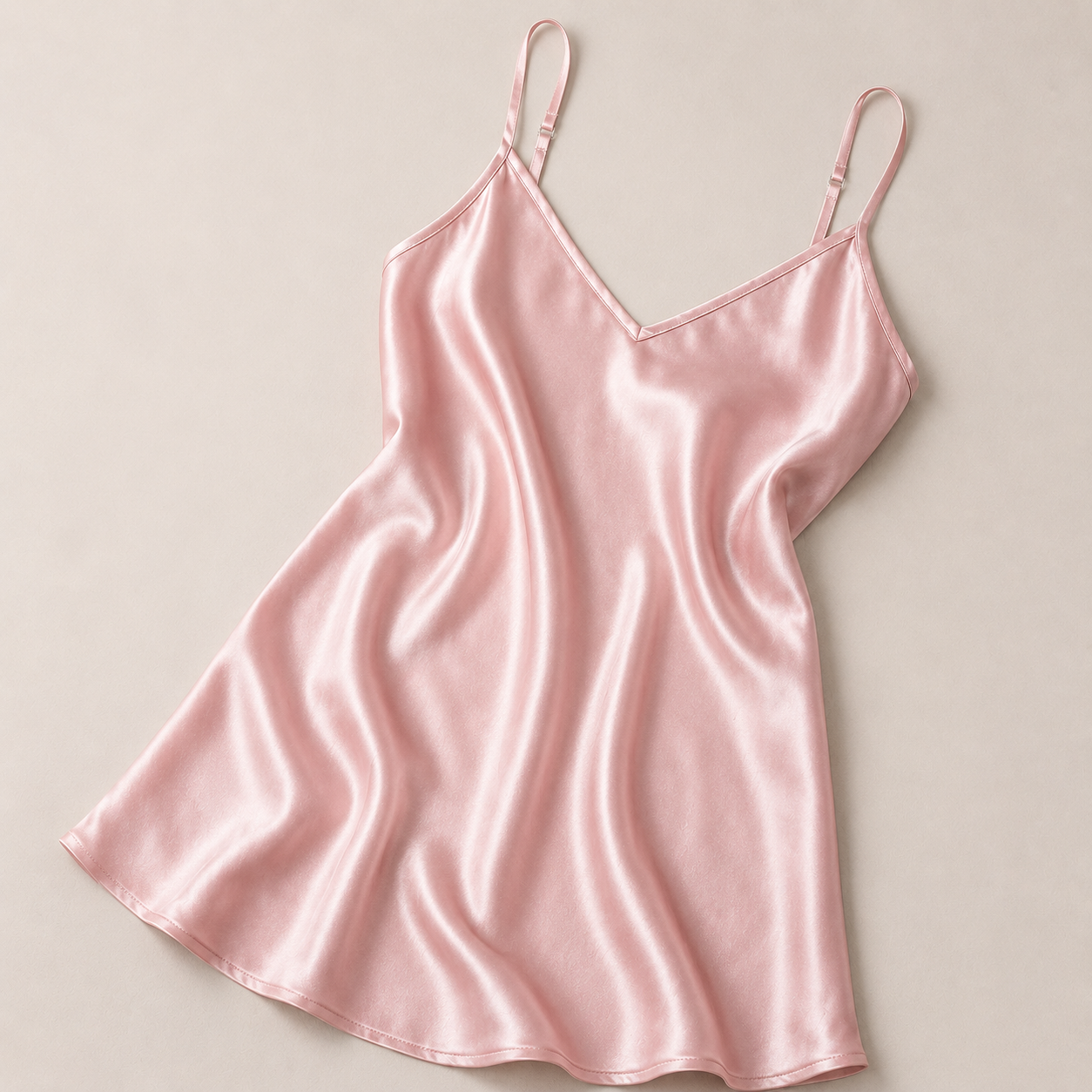 Premium Silk Slip Dress Black