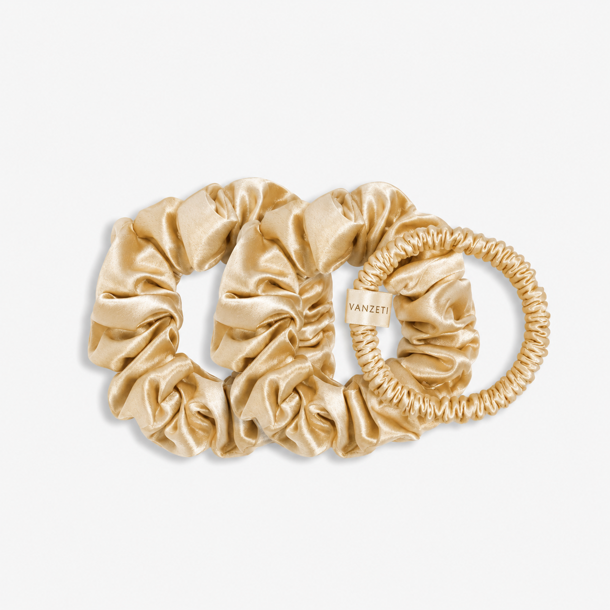 Silk Scrunchies Yellow