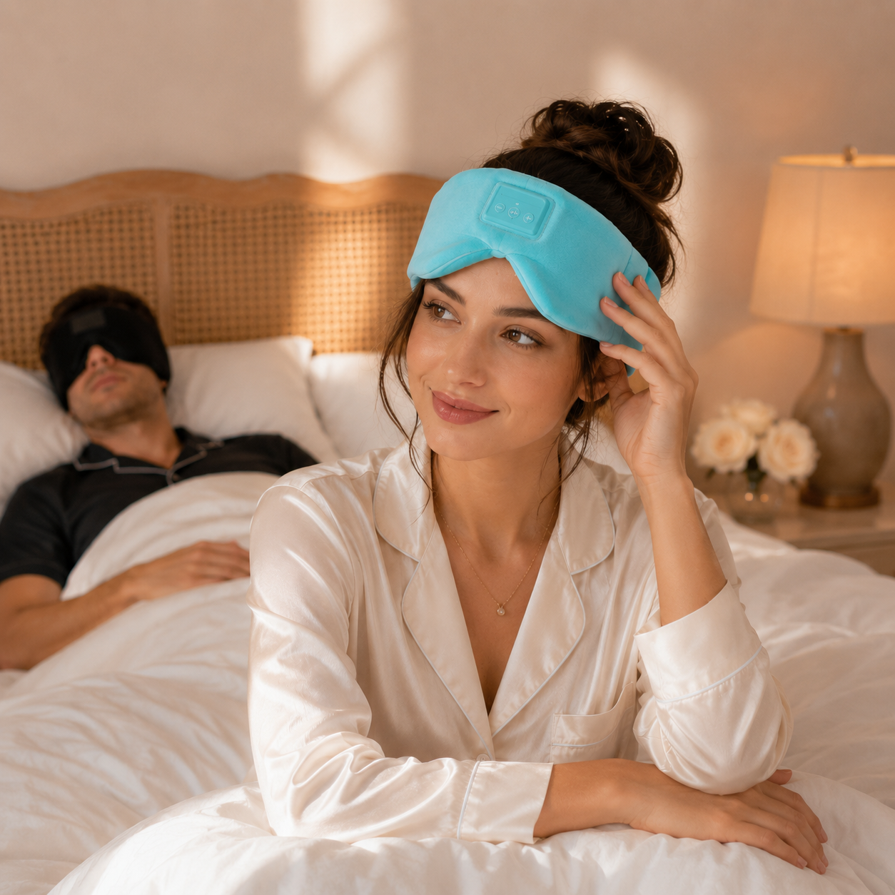 sleeping headphone mask black - Vanzeti