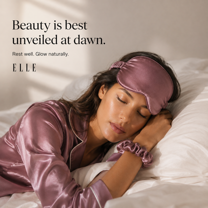 Premium Silk Sleep Mask Dark Blue