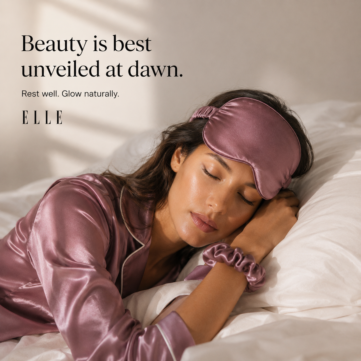 Premium Silk Sleep Mask Golden