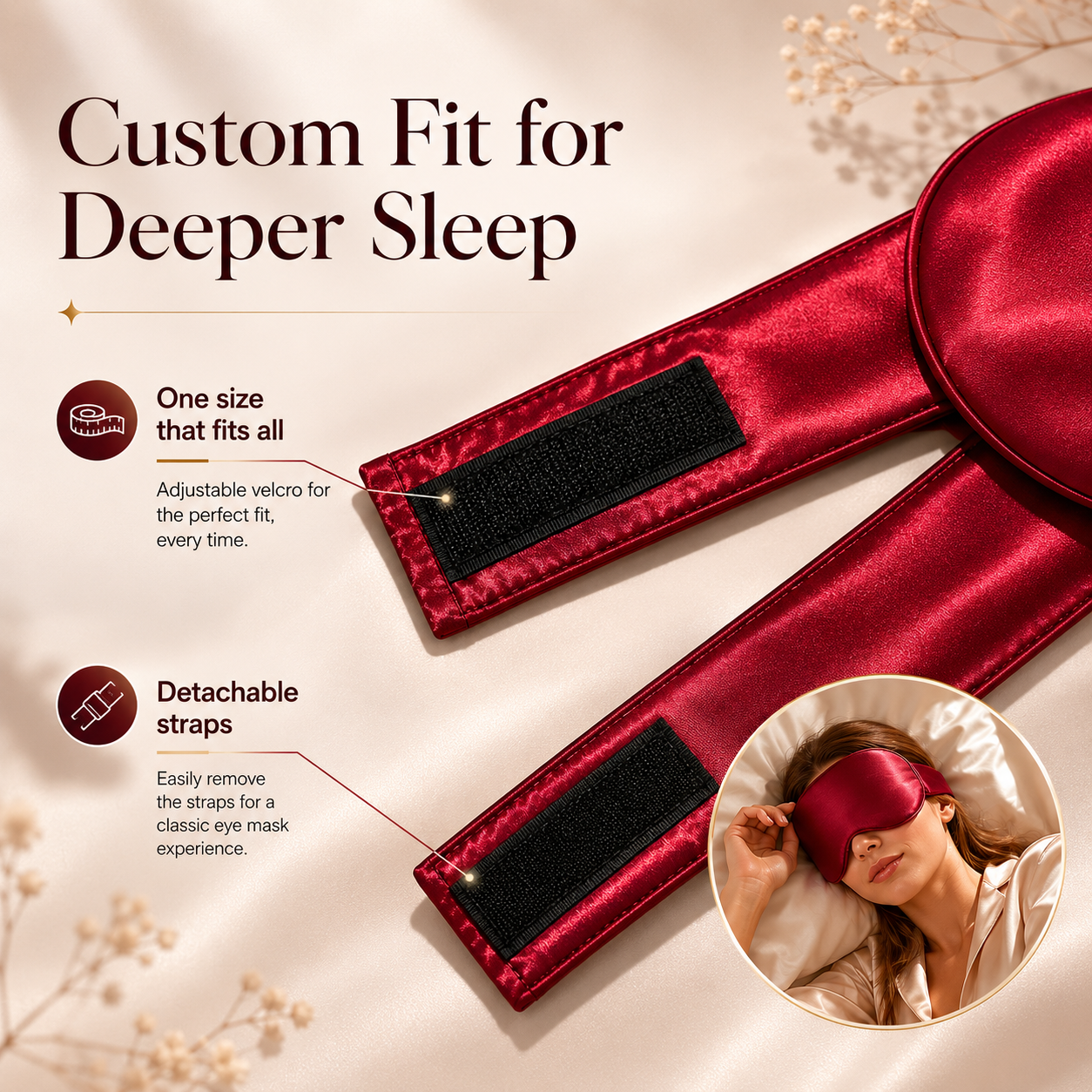 Serene Sleep Mask Navy Blue