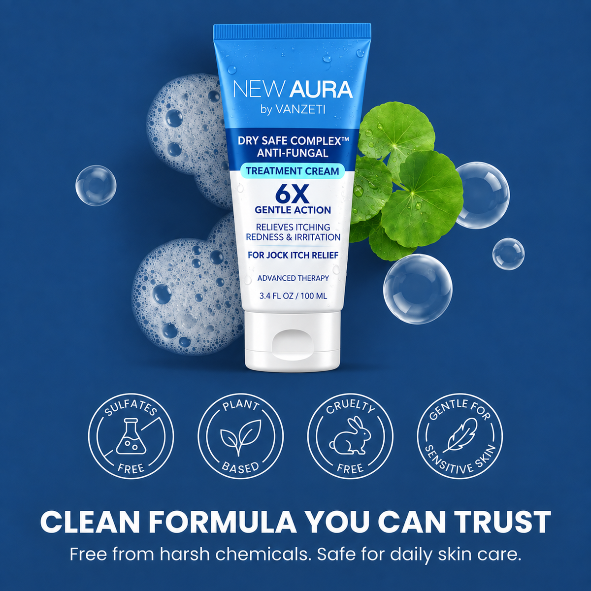 New Aura Anti-Fungal Jock Cream - VANZETI™