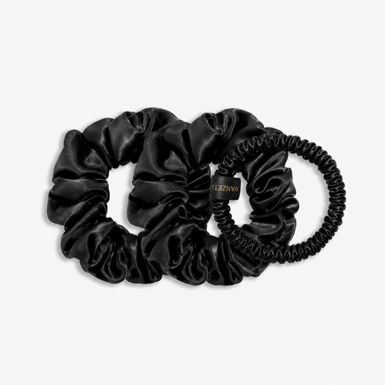 Silk Scrunchies Green