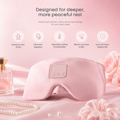 sleeping headphone mask black - Vanzeti