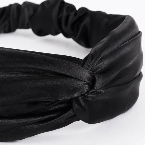 Silk Headband Black