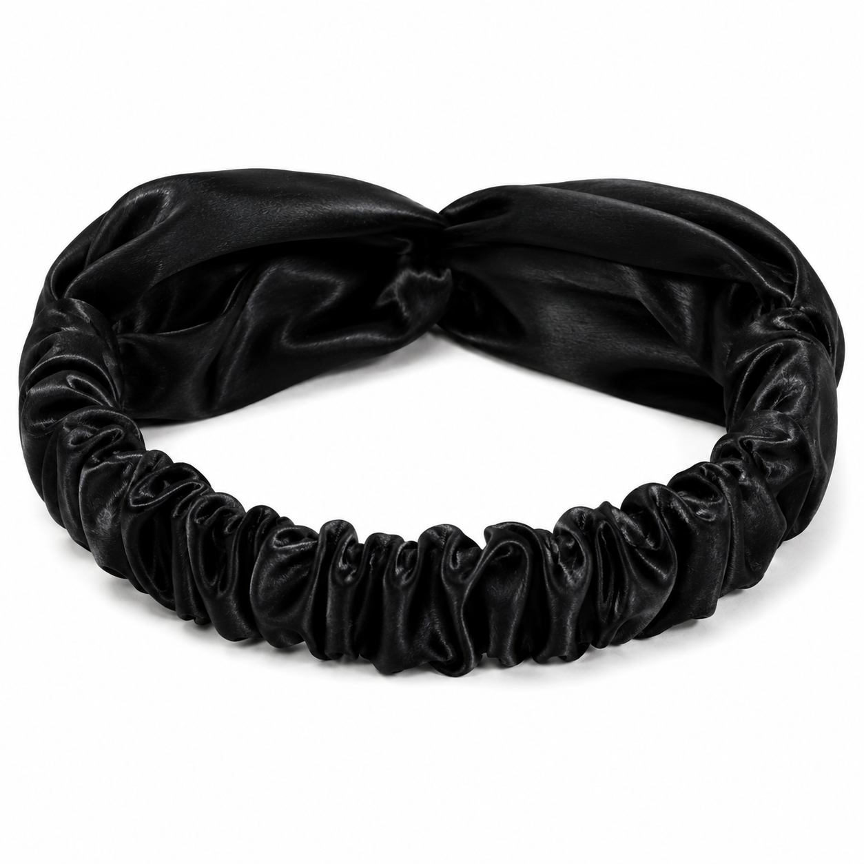 Silk Headband Black