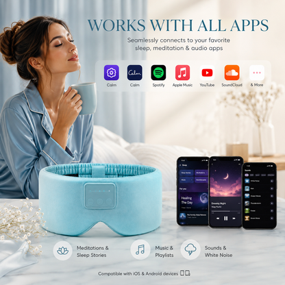 sleeping headphone mask black - Vanzeti