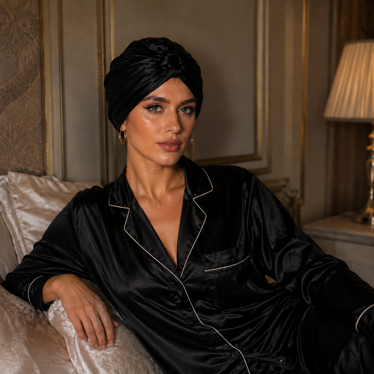 Premium Silk Bonnet Claret