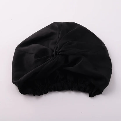 100% Mulberry Silk Night Cap 19 Momme Silk Bonnet Women's Solid Sleeping Hat Night Sleep Cap Hair Care Free Shipping World Wide