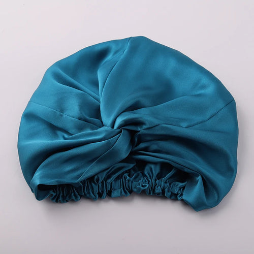 100% Mulberry Silk Night Cap 19 Momme Silk Bonnet Women's Solid Sleeping Hat Night Sleep Cap Hair Care Free Shipping World Wide