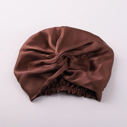 100% Mulberry Silk Night Cap 19 Momme Silk Bonnet Women's Solid Sleeping Hat Night Sleep Cap Hair Care Free Shipping World Wide