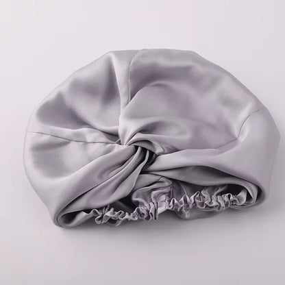 100% Mulberry Silk Night Cap 19 Momme Silk Bonnet Women's Solid Sleeping Hat Night Sleep Cap Hair Care Free Shipping World Wide