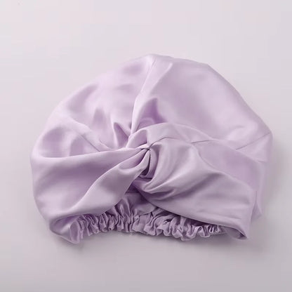 100% Mulberry Silk Night Cap 19 Momme Silk Bonnet Women's Solid Sleeping Hat Night Sleep Cap Hair Care Free Shipping World Wide