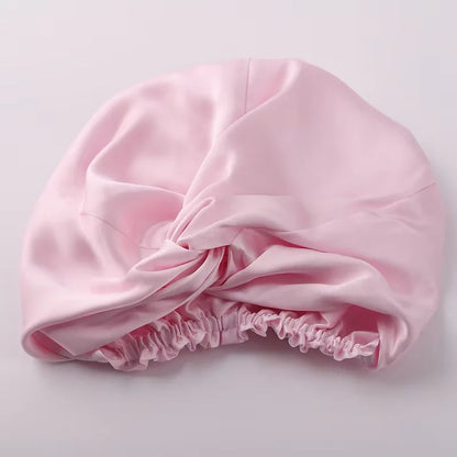 100% Mulberry Silk Night Cap 19 Momme Silk Bonnet Women's Solid Sleeping Hat Night Sleep Cap Hair Care Free Shipping World Wide