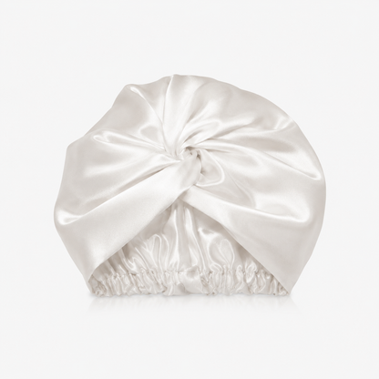 Premium Silk Bonnet White