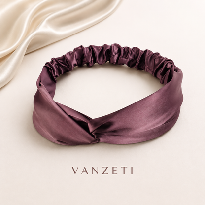 Silk Headband Champagne