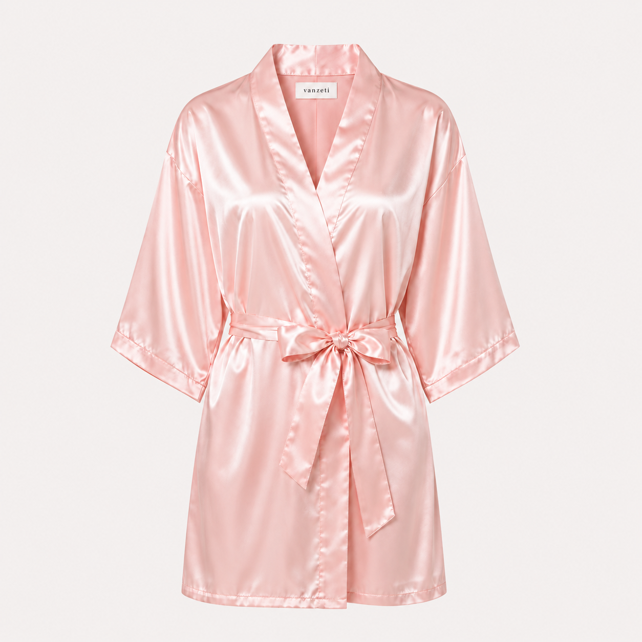 Gown Silk Dark Light Pink