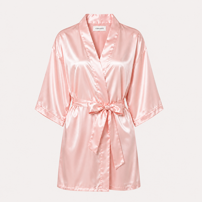 Gown Silk Dark Light Pink