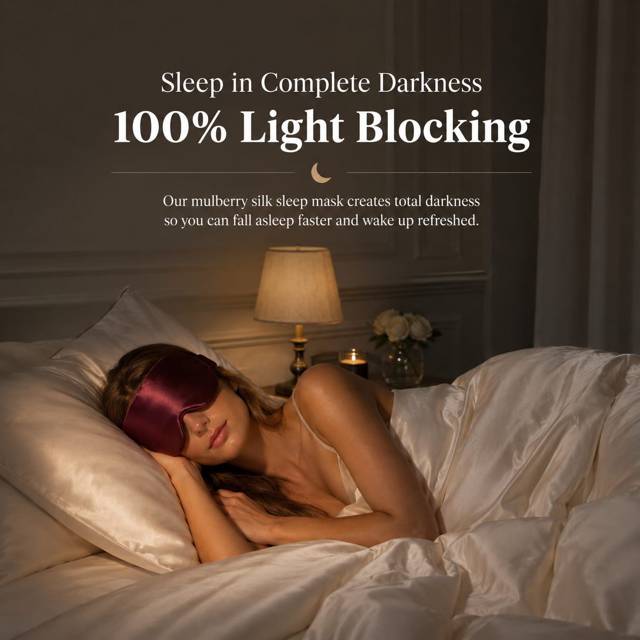Serene Sleep Mask Dark Blue