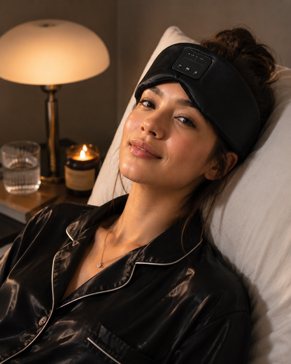 Sleeping Headphones Eye Mask Cyan - Vanzeti™
