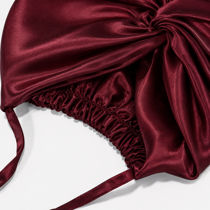 Premium Silk Bonnet Claret