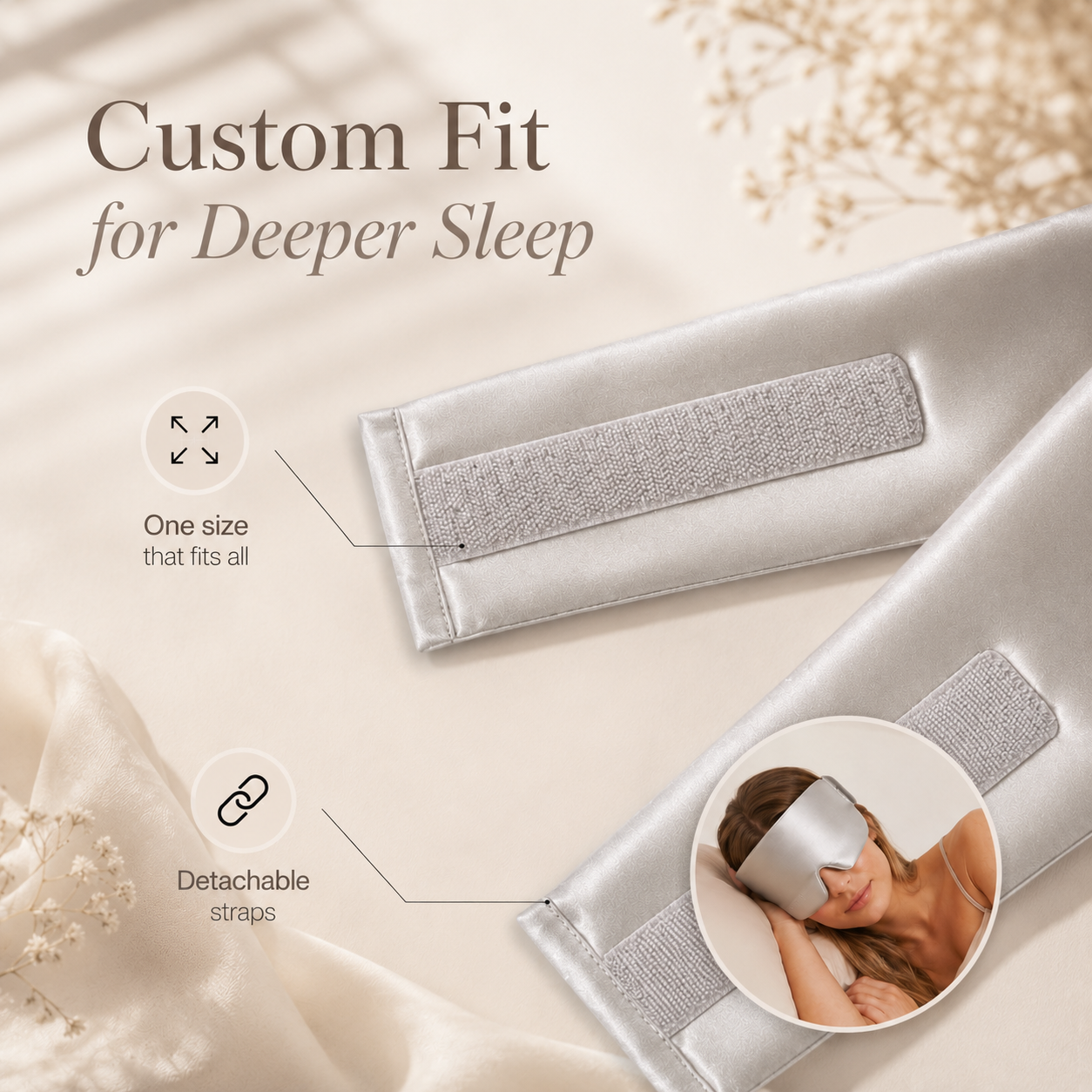Serene Sleep Mask Dark Blue