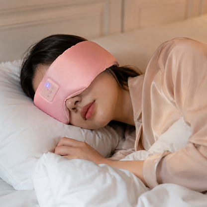Sleeping Headphones Eye Mask Pink- Vanzeti™