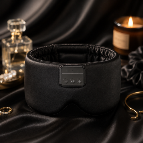 sleeping headphone mask black - Vanzeti