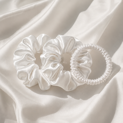 Silk Scrunchies Yellow