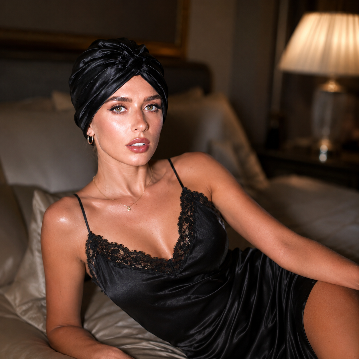 Premium Silk Bonnet Claret