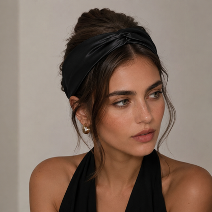 Silk Headband Champagne