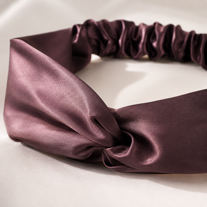 Silk Headband Beige